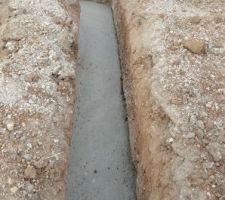 Coulage du béton de propreté