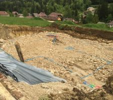 Marquage des contours de la maison