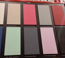 Couleurs choisies pour notre fille : rose fonc&eacute; paillet&eacute;.