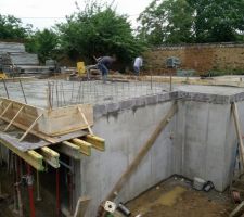 Le bastaing pour positionner l'escalier