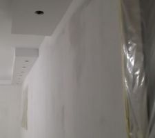 Fin de la préparation  du support pour les spots.