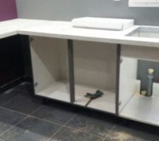 Installation de la cuisine équipée de chez IXINA givors.
15m2.