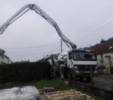 Coulage de la dalle béton sous-sol