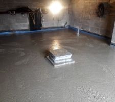 Coulage de la dalle béton sous-sol