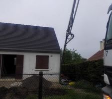 Coulage de la dalle béton sous-sol