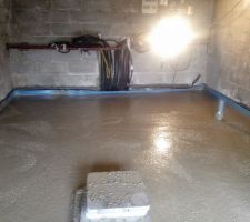 Coulage de la dalle béton sous-sol