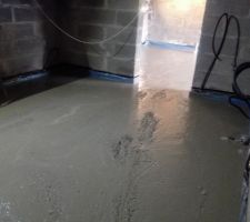 Coulage de la dalle béton sous-sol