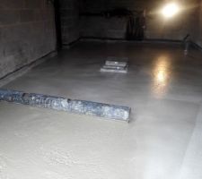 Coulage de la dalle béton sous-sol