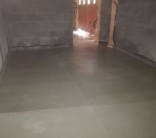Coulage de la dalle béton sous-sol
