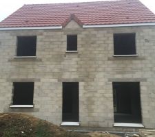 Pose des seuils façade avant