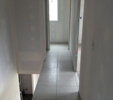Carrelage dégagement étage