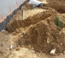 Remise à niveau de la terre autour de la maison