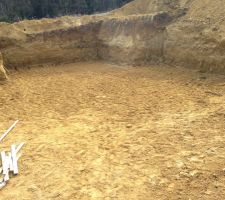 Fin du terrassement.