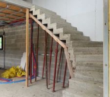 Construction de l'escalier