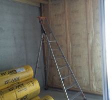 Garage en laine de verre