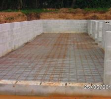 Film polyane   treillis avant coulage b&eacute;ton