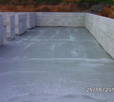 Dalle sous sol finit