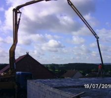 Coulage de la dalle du rdc