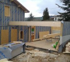 Garage avec toit terrasse