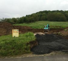 D&eacute;but du terassement