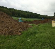 D&eacute;but du terassement