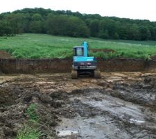 D&eacute;but du terassement