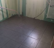 Carrelage rdc, salle de bain et wc terminé ce jour !!!