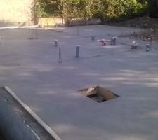 Dalle garage+maison