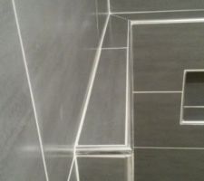 Pose faience 30 x 60 lombardia gris anthracite et gris perla