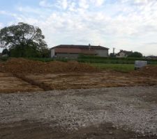 Terrassement ok et fondations en cours