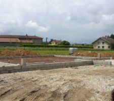 Préparation pour la dalle