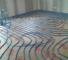 Tuyaux du plancher chauffant