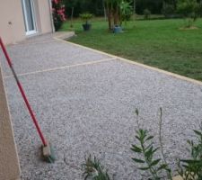 Béton désactivé sur terrasse