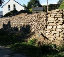 Fin de l'installation des gabions