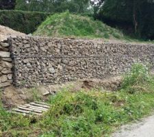 Fin de l'installation des gabions