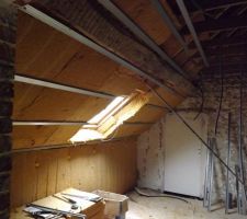 Rampant et velux laine de bois