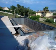 Coffrage de la piscine