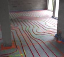 Plancher chauffant posé