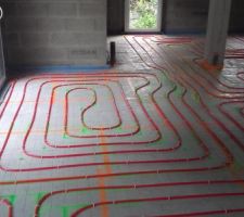 Plancher chauffant posé
