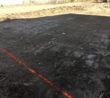 Début du terrassement : Traçage effectué ce jour!