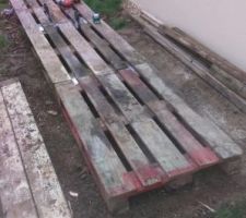 Plancher de l'abri bois