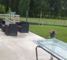 La terrasse ne manque plus que le carrelage