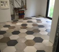 Carrelage buanderie