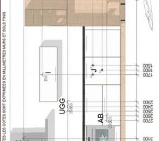 Plan de la cuisine partie nord