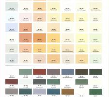 Palette de couleurs pour les façades