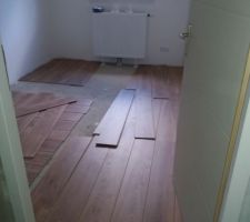 Mise à l air du parquet pour le posage ...