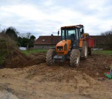 Ouverture du terrain et pose de buse