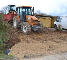 Ouverture du terrain et pose de buse