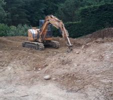 Début de l'enrochement