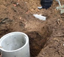 Cuve eau pluviale et puit perdu
